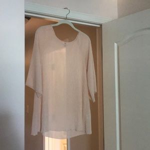 Ya Los Angeles pink blouse with pleated detail